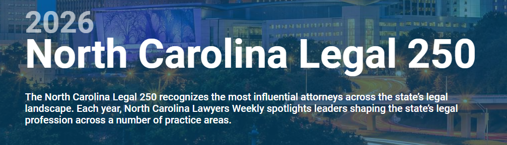 Featured image for “Cotten Wright Named to the Inaugural NC Legal 250”